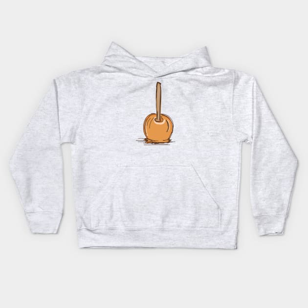 Candy Apple Kids Hoodie by LineXpressions